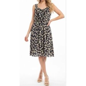 Disney LC‎ Lauren Conrad Teapot Alice in Wonderland Dress Navy Blue Size S